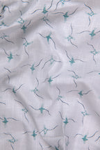 Turkey Linen White with Sky Print Shirts for Men