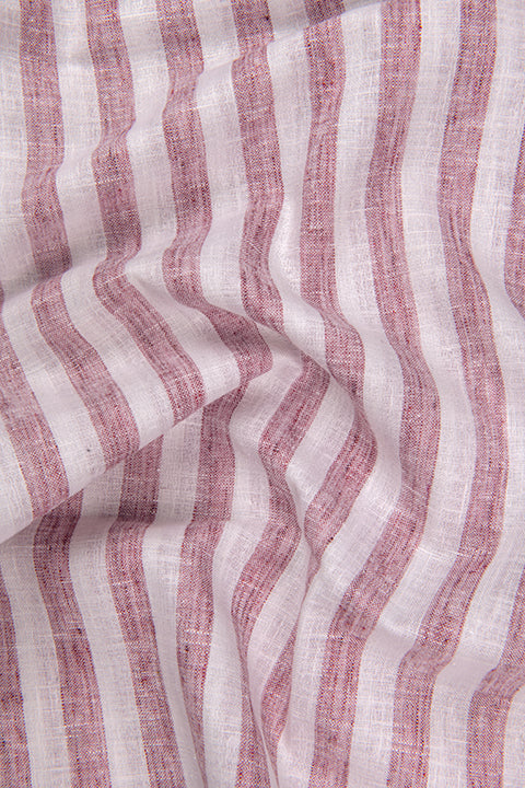 Linen King Ivory Patta Print Shirt For Men