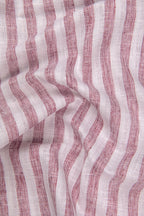 Linen King Ivory Patta Print Shirt For Men
