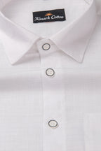 Korean Linen White Shirt For Men