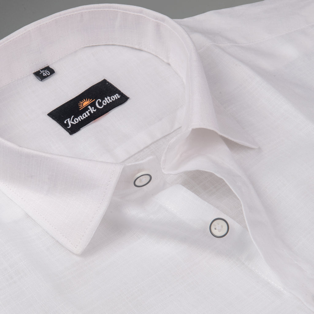 Korean Linen White Shirt For Men