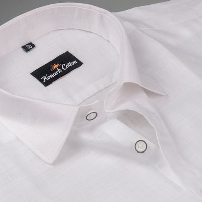 Korean Linen White Shirt For Men