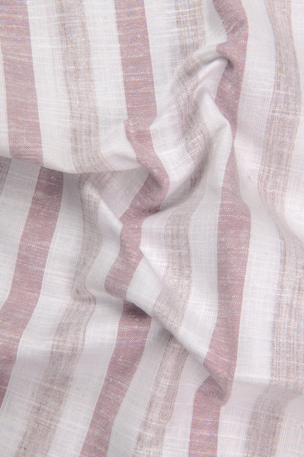 Pure Linen Maroon & Wooden Patta Print Shirt For Men