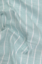 Elite Linen Pista With White Stripe Shirt For Men