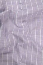 Elite Linen Purple With White Stripe Shirt For Men