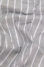 Elite Linen Gray With White Stripe Shirt For Men