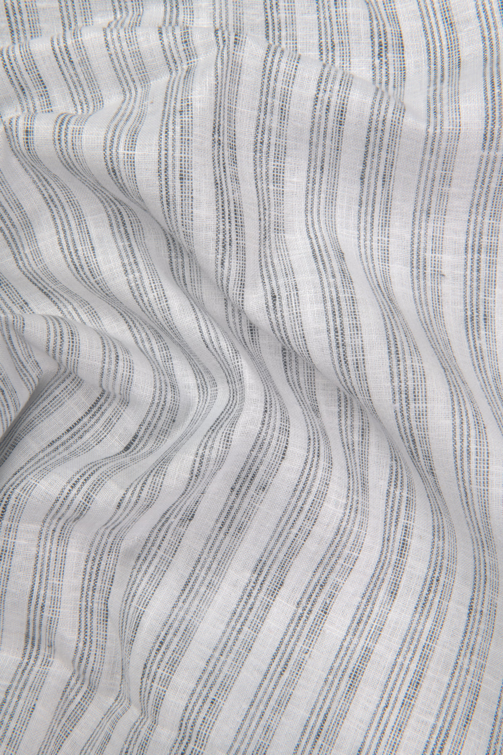 Euro Linen White With Gray Lining Shirt For Men