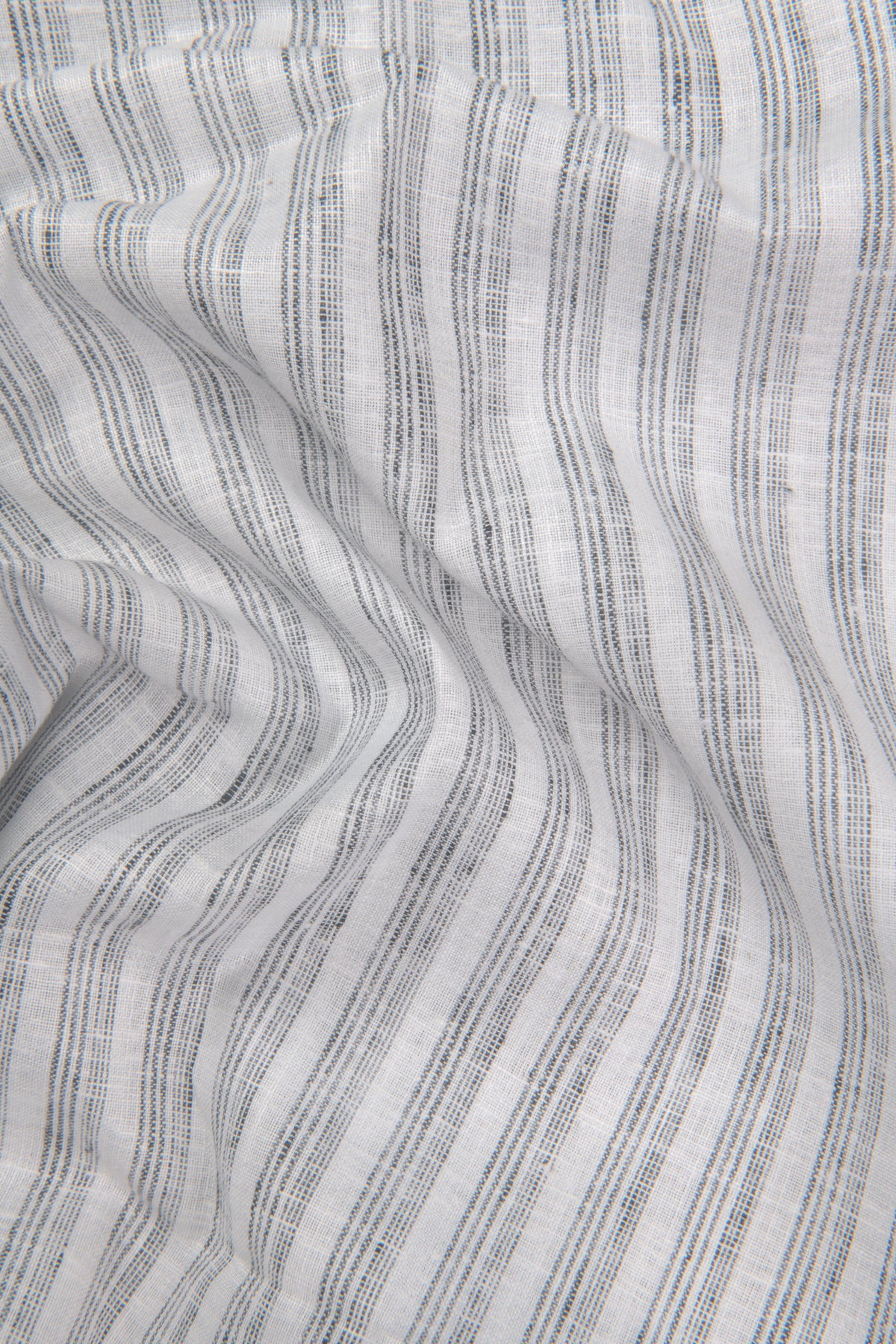 Euro Linen White With Gray Lining Shirt For Men