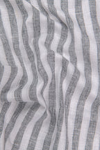 Linen King Carbon Black Patta Print Shirt For Men